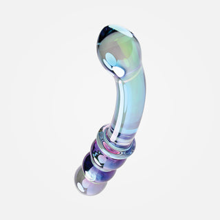 Lustrous Galaxy Wand Glass Dildo - 18.5cm