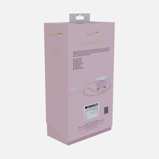 Paris Collection Collar with Leash - Pink