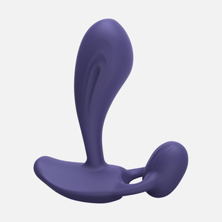 Witty Double Sided Vibrating Anal Plug - Midnight Indigo