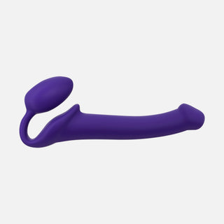 Silicone Bendable Strap-On Med - Purple