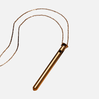 Vesper 2 -Bullet Vibrator Necklace -24KT Gold