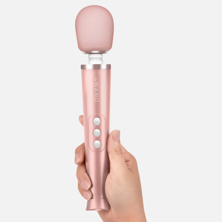 Le Wand Petite Rechargeable Wand Vibrator - Rose Gold