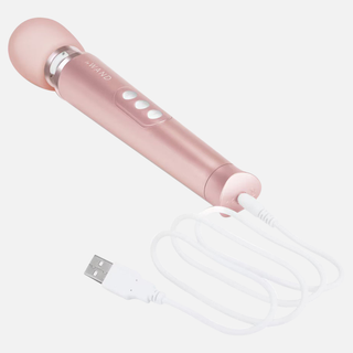 Le Wand Petite Rechargeable Wand Vibrator - Rose Gold