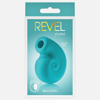 Revel Air Pulse Vibrator with Suction-Starlet Teal