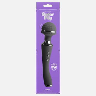 Sugar Pop Wand Vibrator- Bliss Black