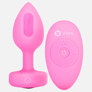 Remote Control Vibrating Dildo Jewelled Heart Plug- S/M