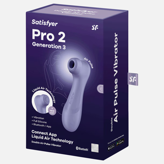 Pro 2 G3 Air Pulse and Suction Vibrator with App -Lilac