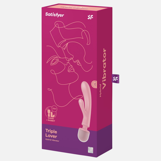 Triple Lover Wand Vibrator- pink