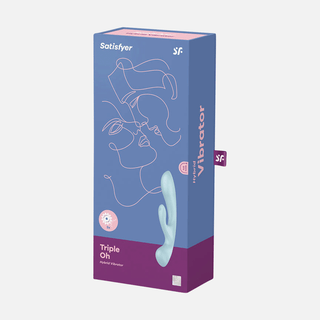 Triple Oh Rabbit Vibrator - Light Blue$30.09