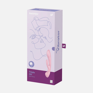 Triple Oh Rabbit Vibrator - Pink