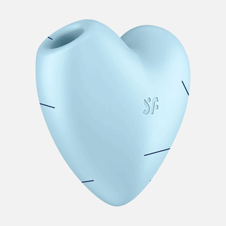 Cutie Heart Air Pulse Clitorial Stimulator - Blue