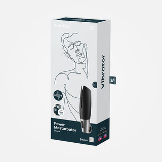 Power Masturbator - Rechargeable App Controlled Vibrating Penis Stimulator