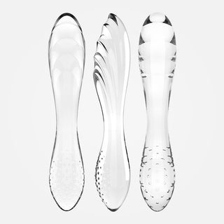 Dazzling Crystal 1 - Clear Glass Double Ended Dildo