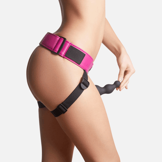 STRAP-ON-ME Leatherette Harness Curious - Fuchsia