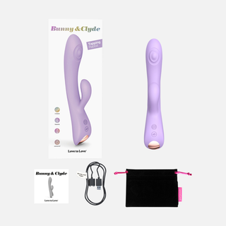 Bunny and Clyde Rabbit Vibrator - Lavender