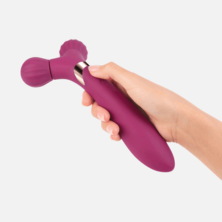 Fireball Dual Wand Vibrator - Plum Star