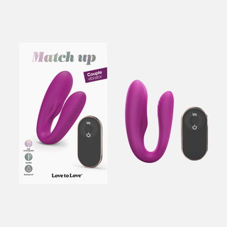 Match Up Couples Vibrator with Remote - Sweet Orchid