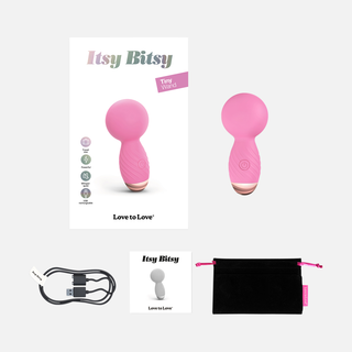 Itsy Bitsy Wand Vibrator - Pink Passion