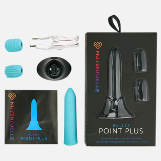 Point Plus 20 Function Bullet Vibrator - Blue