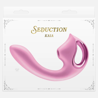 Seduction Kaia Air-Pulse Clitoral and G-Spot Vibrator - Metallic Pink