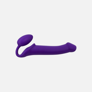 Silicone Bendable Strap-On Large - Purple