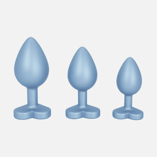 Ditto MiMi Anal Plug Kit- Metallic Cool Blue