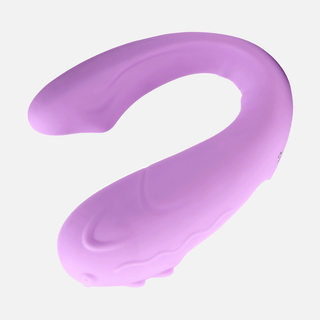 Wearable Couples Dual Motor Vibrator with Remote-Purple