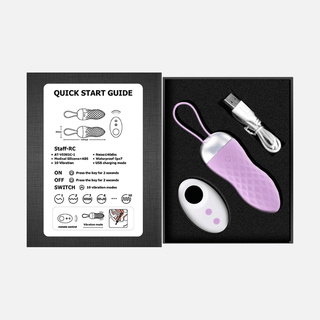 Mini Wearable Vibrator with Remote-Purple