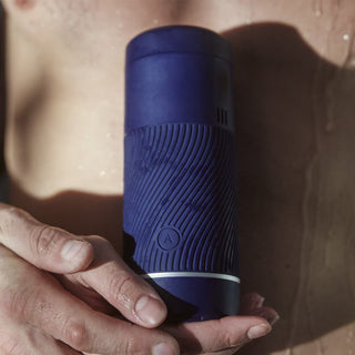Pow - Silicone Manual Stroker with Suction Control - Blue