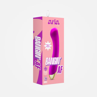 Aria Bangin' AF -  Purple Rechargeable G-Spot Vibrator