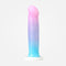 Avant D17 Lucky - Rainbow 8 Inch Non-Vibrating Dildo with Suction Cup Base