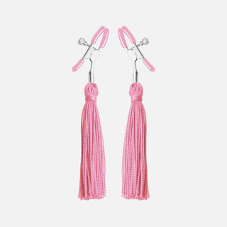 VUSH Pink Adjustable Nipple Clamps with Tassels