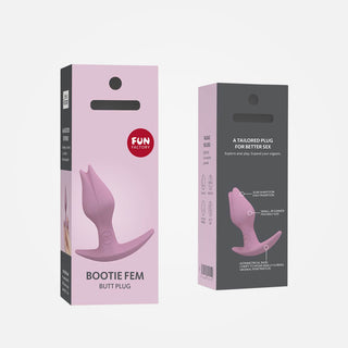 Bootie FEM - Pink Non-Vibrating Anal Plug with T-Bar Base