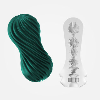 Flex - Non-Vibrating Spiralling Masturbator - Green