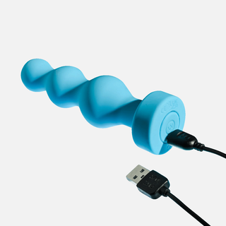 Plugged Up Vibrating  Anal Plug - Blue