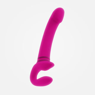 Sharing is Careing - Pink Rechargeable Strapless Wearable Strap-On