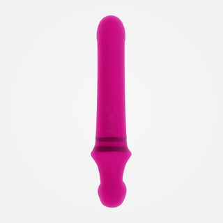 Sharing is Careing - Pink Rechargeable Strapless Wearable Strap-On