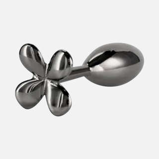 Rear Assets Clover Non Vibrating Anal Plug- Gunmetal