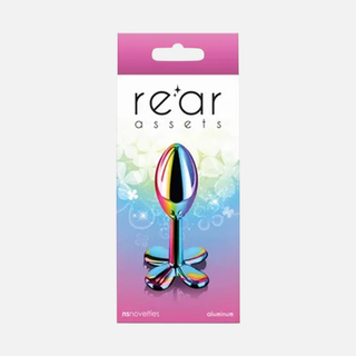 Rear Assets Clover Non Vibrating Anal Plug- Coloured