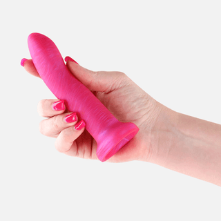 Royals Charlie Non Vibrating Dildo 5inch/12.7cm - Metallic Pink