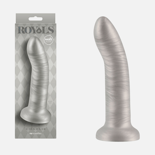 Royals Charlie Non Vibrating Dildo  7 inch/17.8cm  - Metallic Champagne