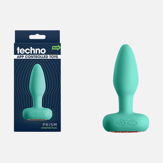 Techno Prism Non Vibrating Anal Plus App Control - Teal