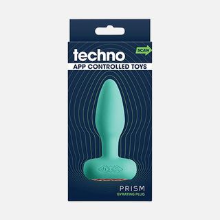 Techno Prism Non Vibrating Anal Plus App Control - Teal