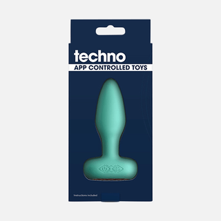 Techno Prism Non Vibrating Anal Plus App Control - Teal