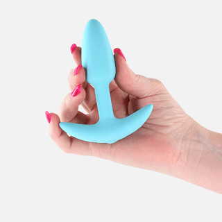 Techno Trance Vibrating Anal Plug App Control - Blue