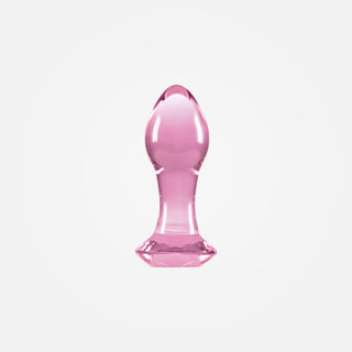 Crystal Gem - Pink Glass Anal Plug