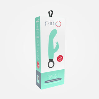 PrimO - Rechargeable Rabbit Vibrator with Ring Handle - Green