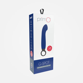 PrimO - Rechargeable G-Spot Vibrator with Ring Handle - Blue