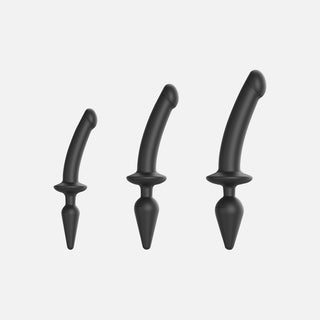 Switch Plug-In Semi-Realistic Dildo Sml - Black