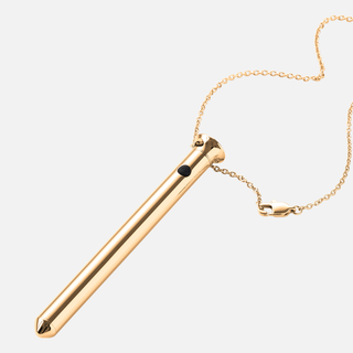 Vesper 2 -Bullet Vibrator Necklace -24KT Gold